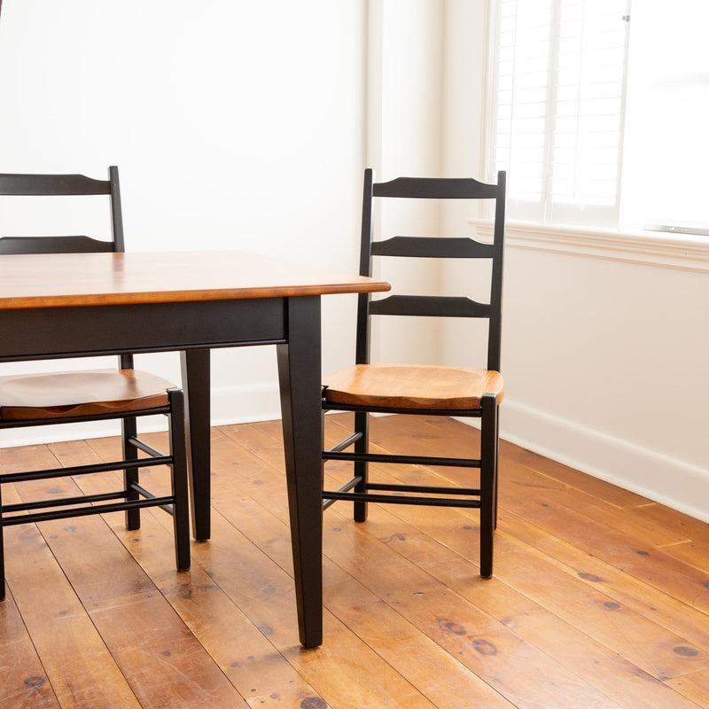 Wilno Table & Six Highland Chairs in Black/Williams