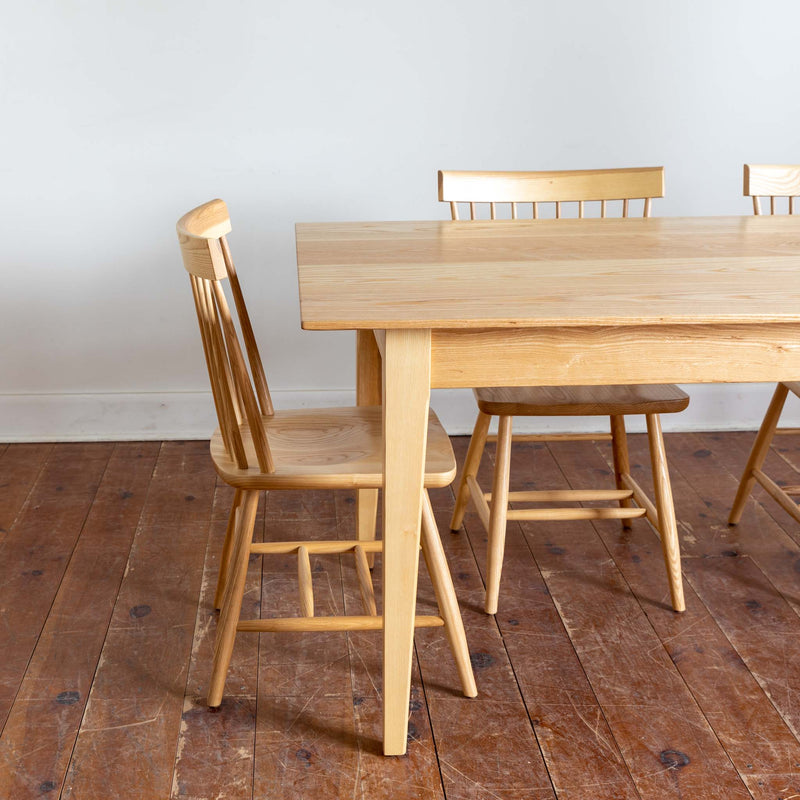 Edward Table & Six Whittaker Chairs in Clear Ash