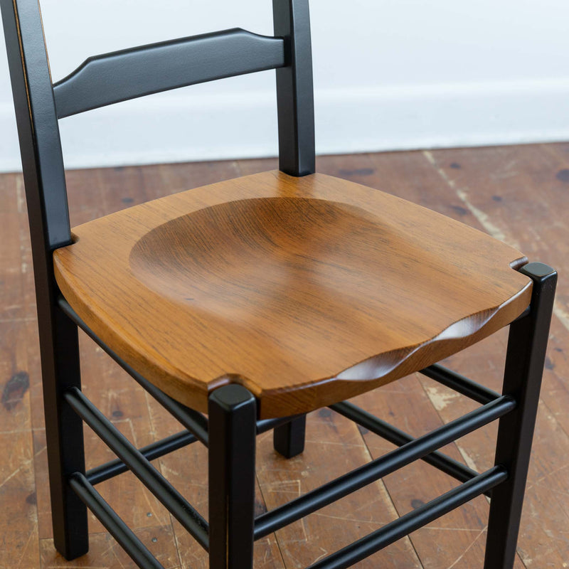 Wilno Table & Six Highland Chairs in Black/Barrel