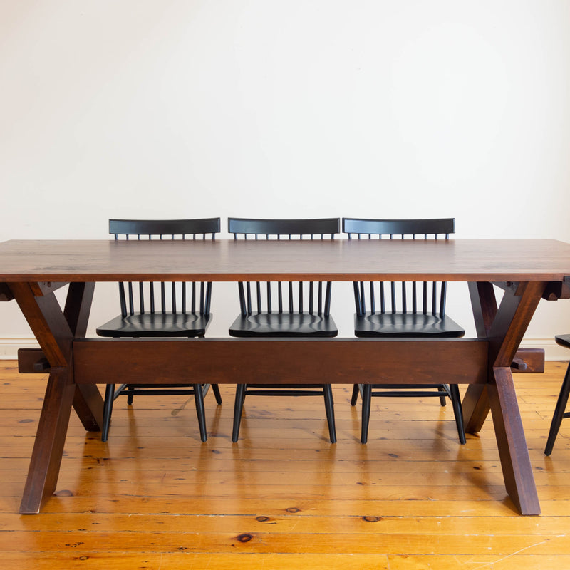 Winburne Table & Whittaker Chairs in Black/Antique Cherry