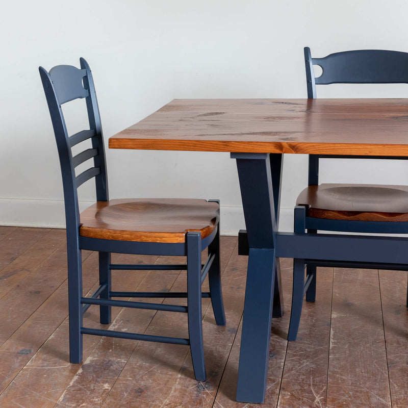 Xander Table & Sorel Chairs in Hale Navy/Williams