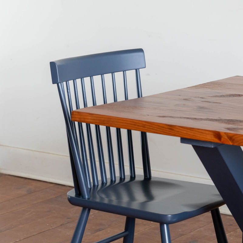 Xander Table & Six Whittaker Chairs in Hale Navy/Williams