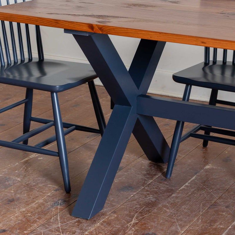 Xander Table & Whittaker Chairs in Hale Navy/Williams