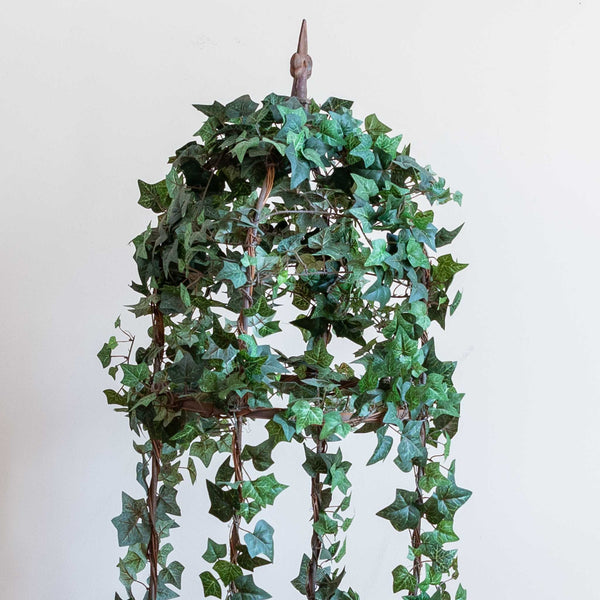 Caged Vine Topiary in X-Frame Base