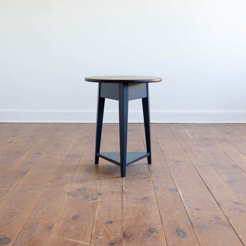 Louise Side Table in Hale Navy/Antique Cherry