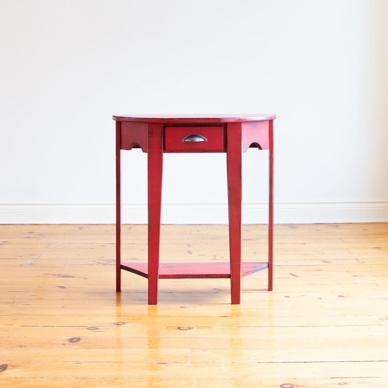 Moore Side Table in Vintage Red