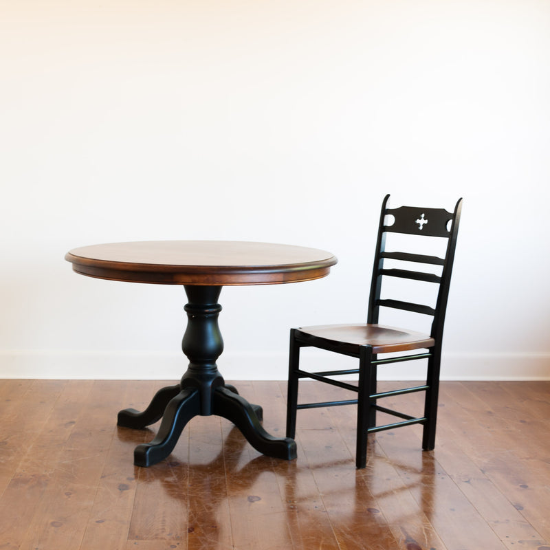 Picton Table & Wolf Chairs in Black/Williams