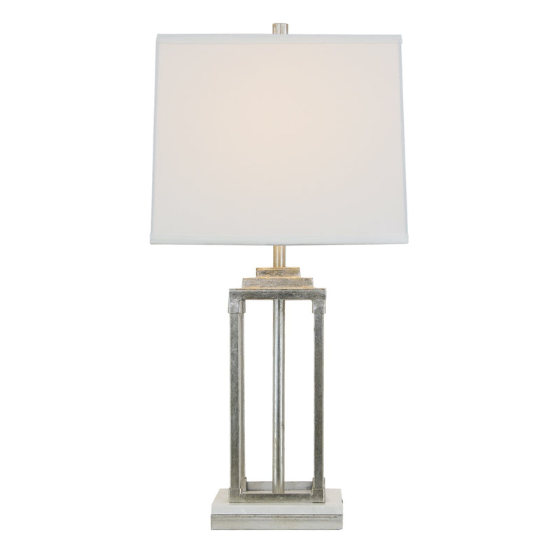 Pillar Table Lamp - Silver