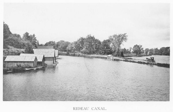 Vintage Ottawa Print: Rideau Canal