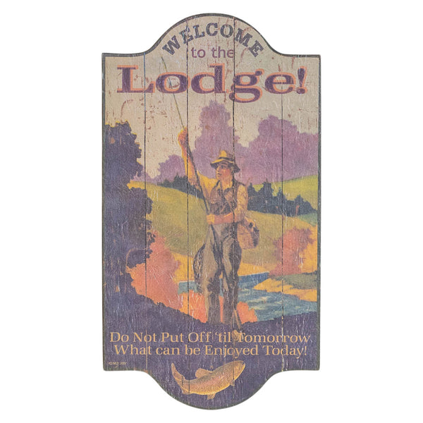 Welcome to the Lodge Plaque