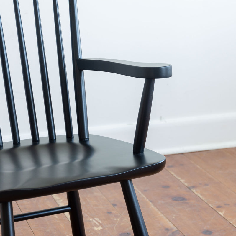 Whittaker Tall Arm Chair in Black