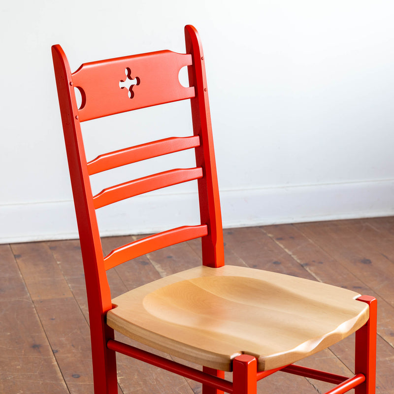 Wolf Chair in Poppy/Clear Lacquer