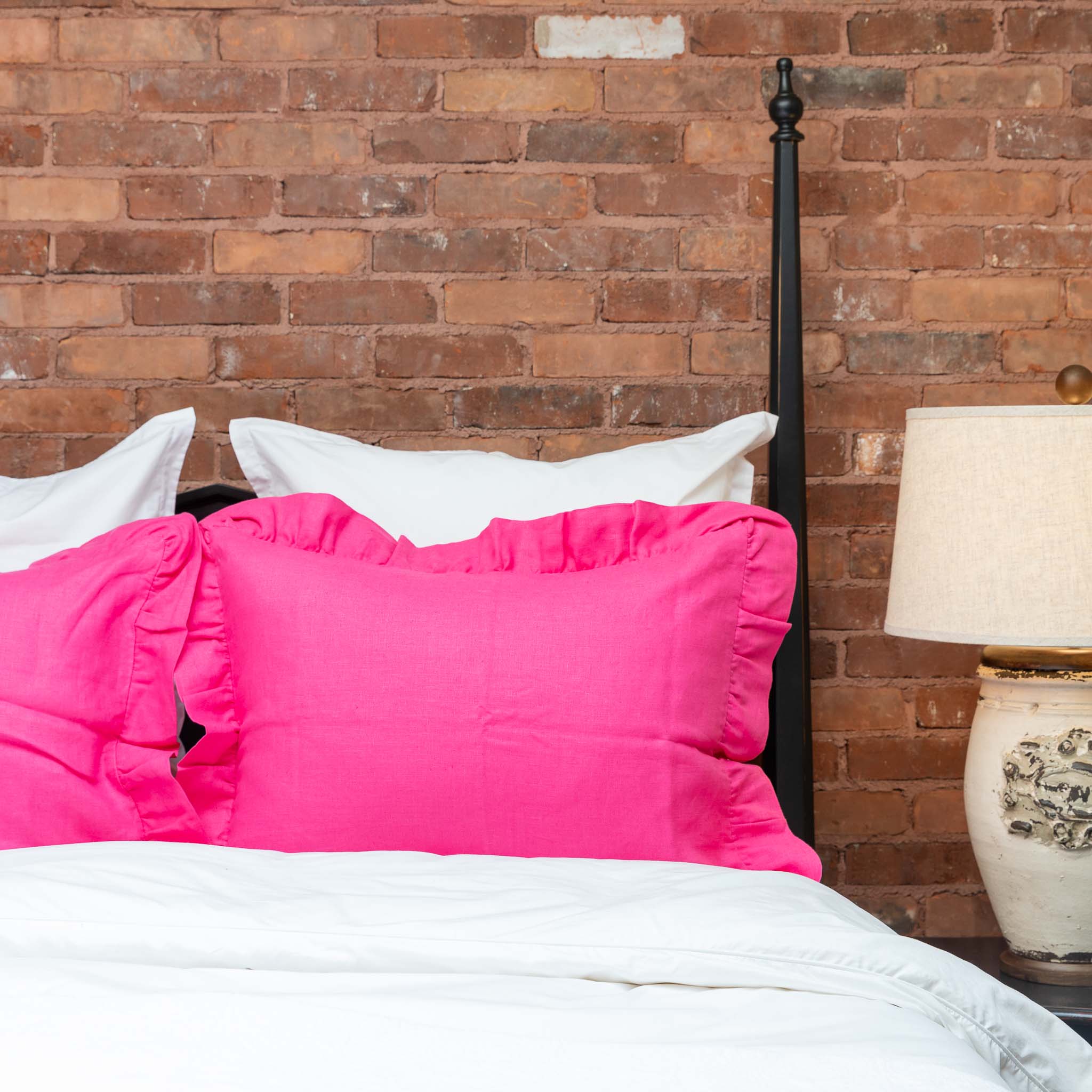 Standard Sham in Dragon Fruit The Emporium Ottawa Bedding