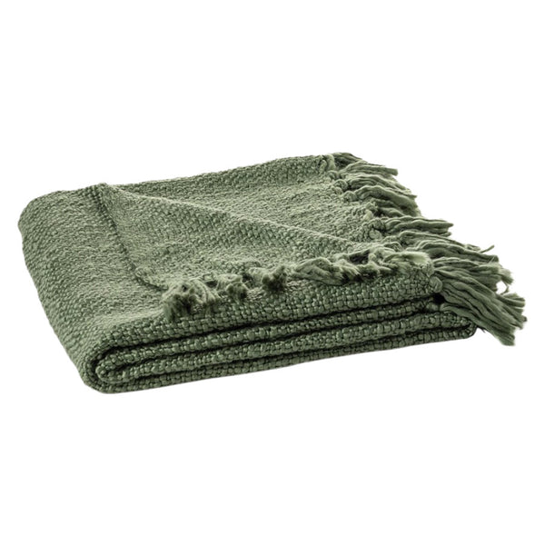 Carla Throw Blanket in Green