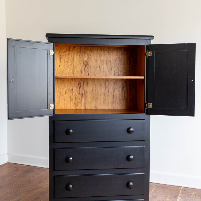 Waterloo Chest with Doors in Black