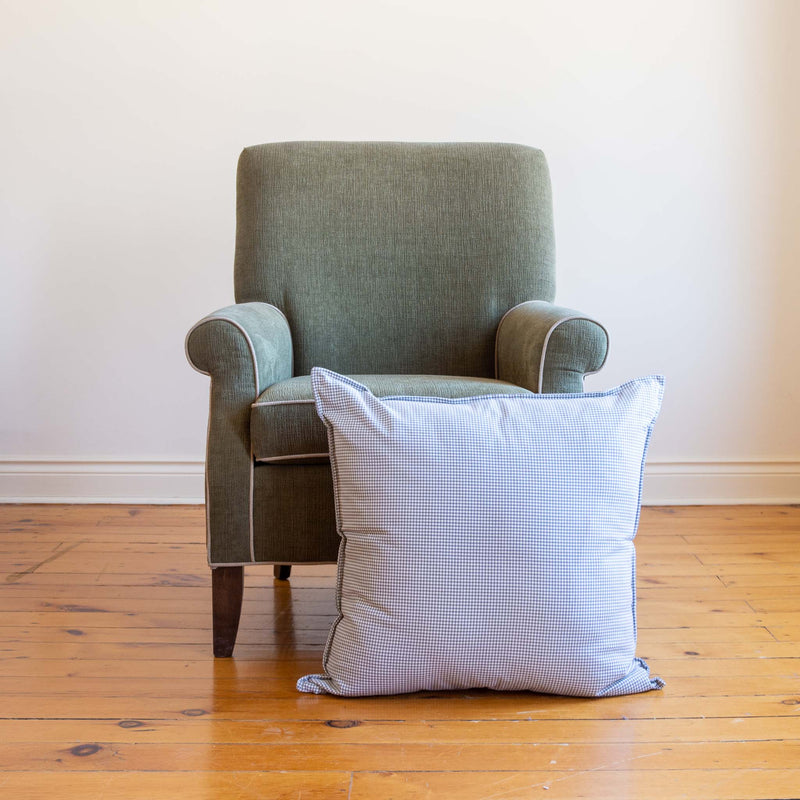 Classic Gingham Euro Sham in Grey