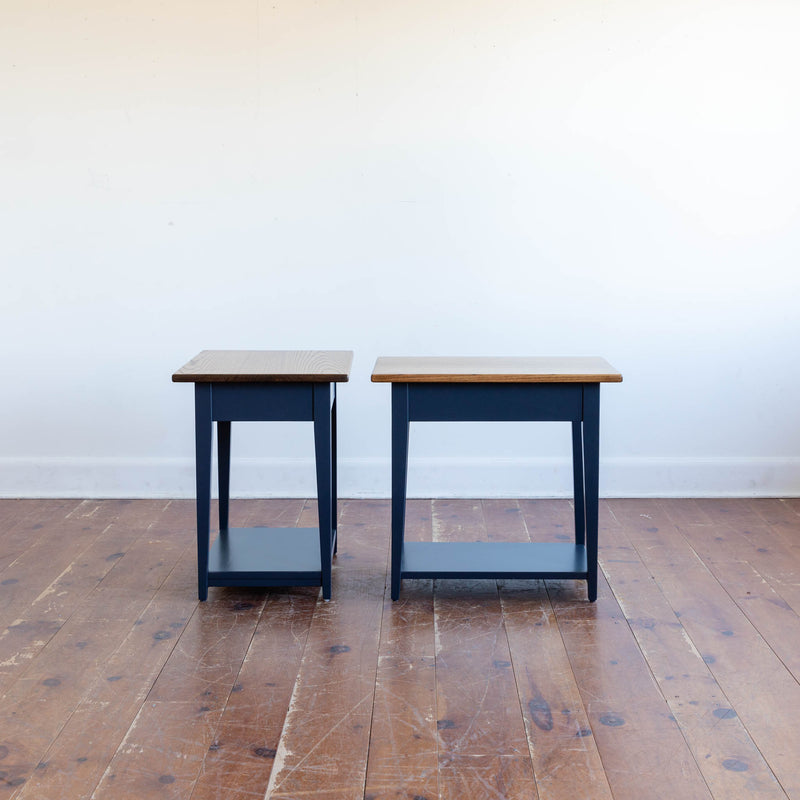 Eton Side Table in Provincial/Hale Navy