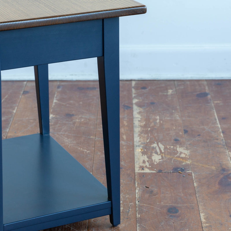 Eton Side Table in Provincial/Hale Navy