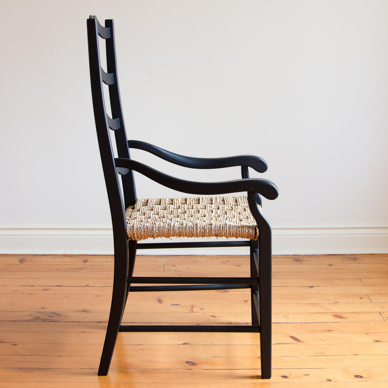 Genevieve Arm Chair in Black/Checkerboard - One Only
