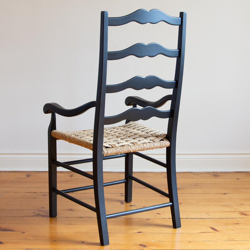Genevieve Arm Chair in Black/Checkerboard - One Only