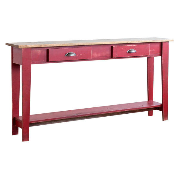 Ian Sofa Table in Vintage Red/Finahven