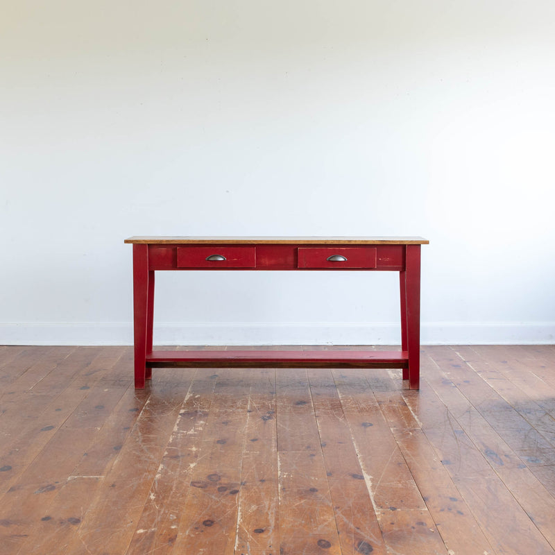 Ian Sofa Table in Vintage Red/Finahven