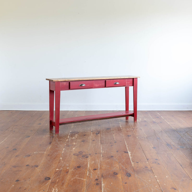 Ian Sofa Table in Vintage Red/Finahven