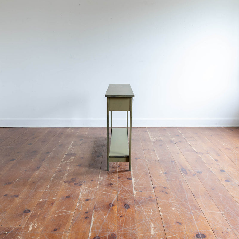 Ian Sofa Table in Vintage Green/Black