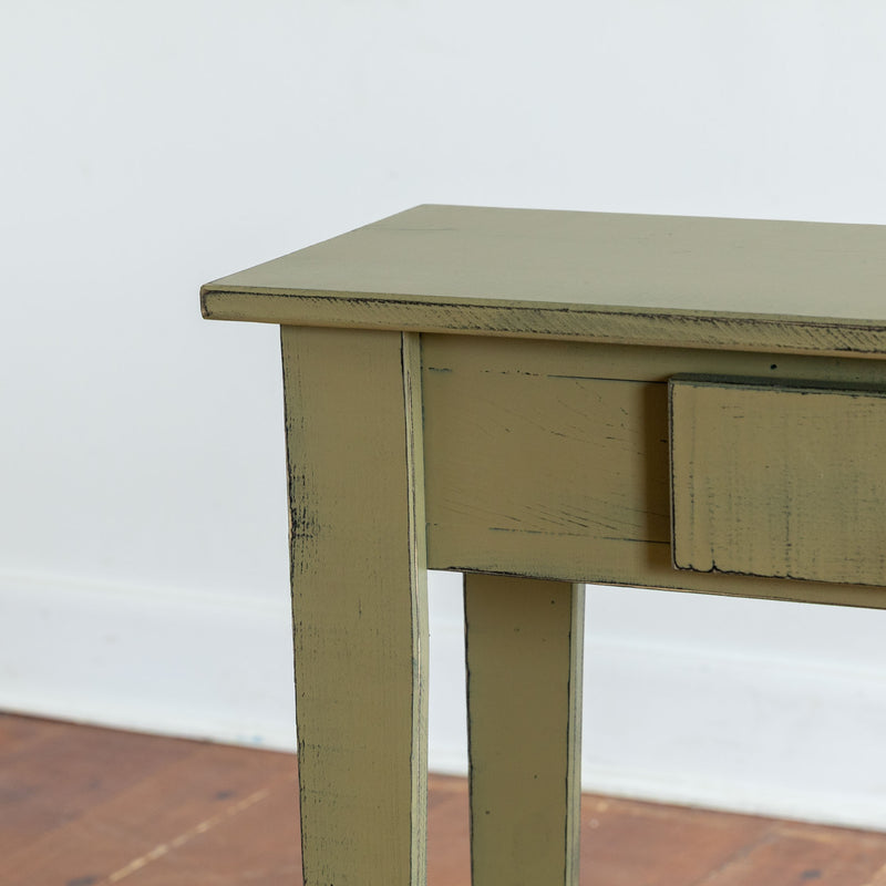 Ian Sofa Table in Vintage Green/Black