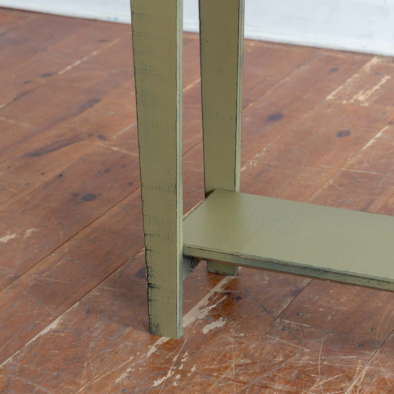 Ian Sofa Table in Vintage Green/Black
