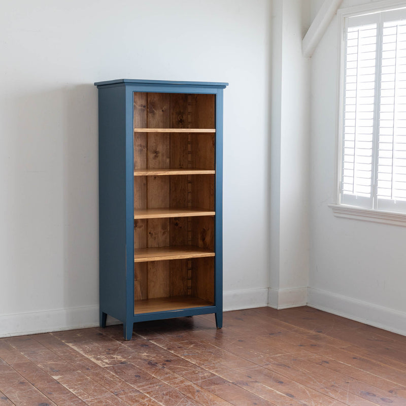 Marcel Bookcase in Soldier Blue/Finhaven