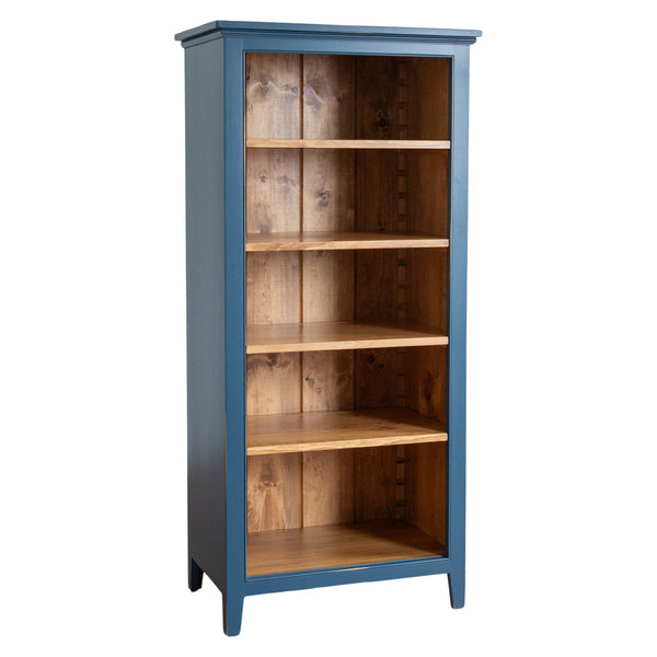 Marcel Bookcase in Soldier Blue/Finhaven