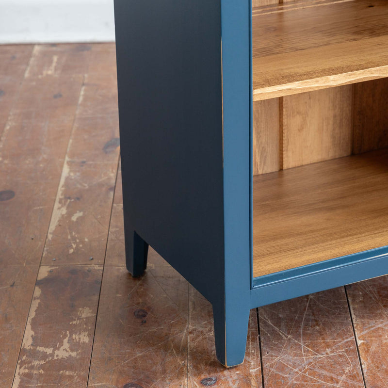 Marcel Bookcase in Soldier Blue/Finhaven