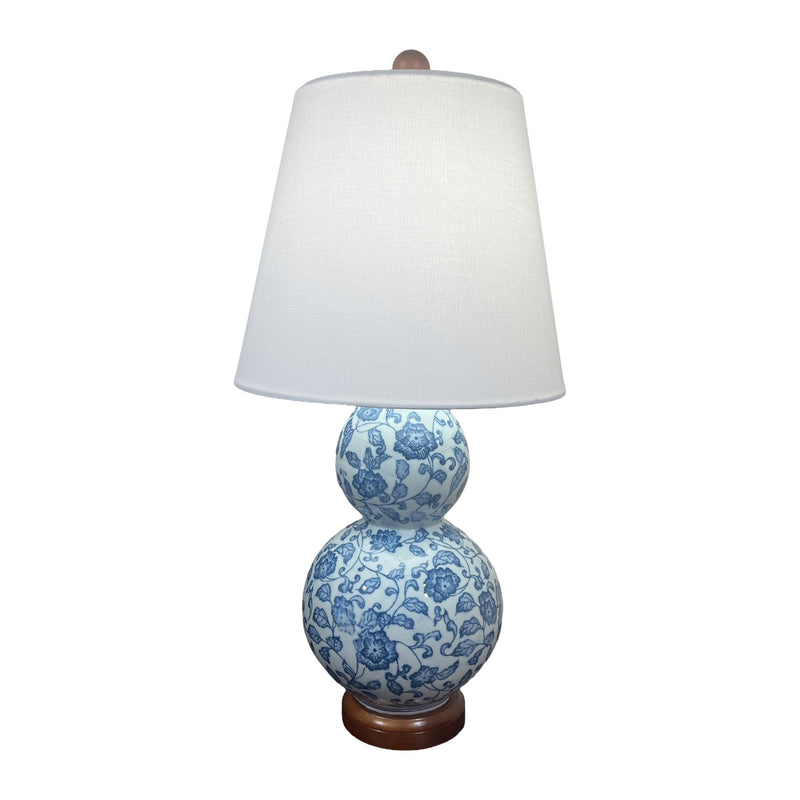 Melinda Lamp in Blue Floral