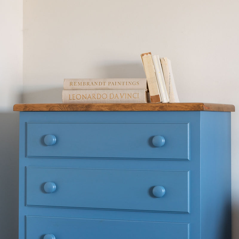 Wilson High Boy Dresser in Old Blue Jeans/Finahven