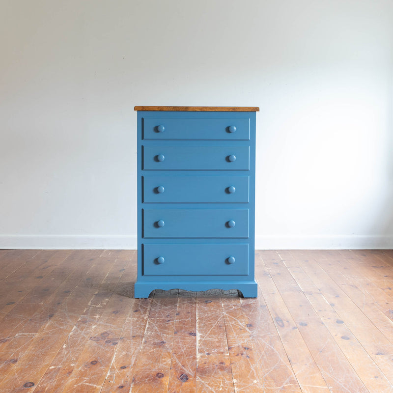 Wilson High Boy Dresser in Old Blue Jeans/Finahven