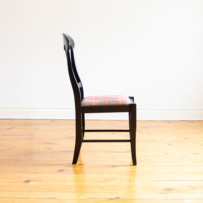 Bailey Chair in Black/Plaid - One Only