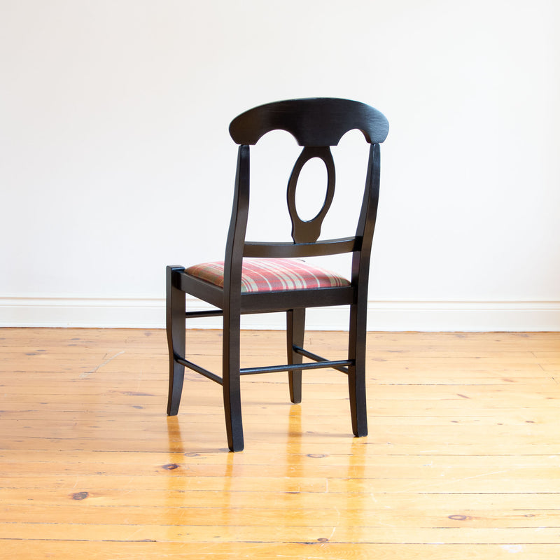 Bailey Chair in Black/Plaid - One Only