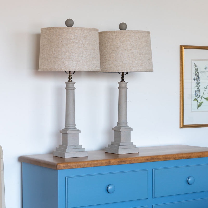 Broad Table Lamp - Grey