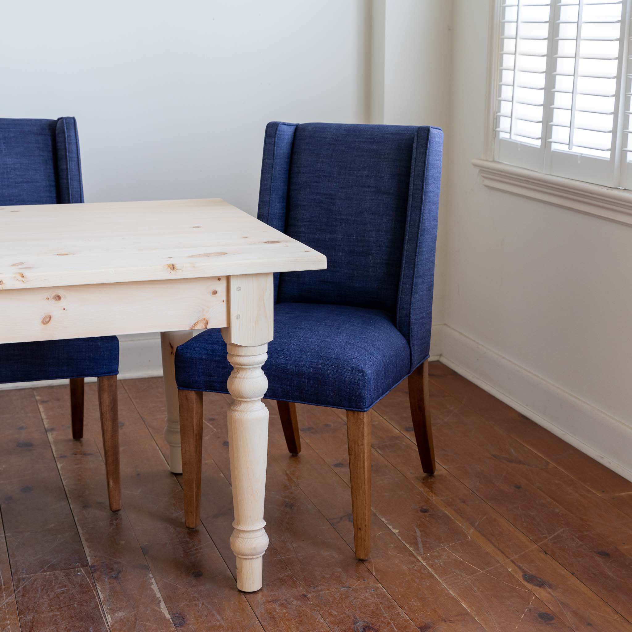 Millington Parson Chair in Denim – The Emporium
