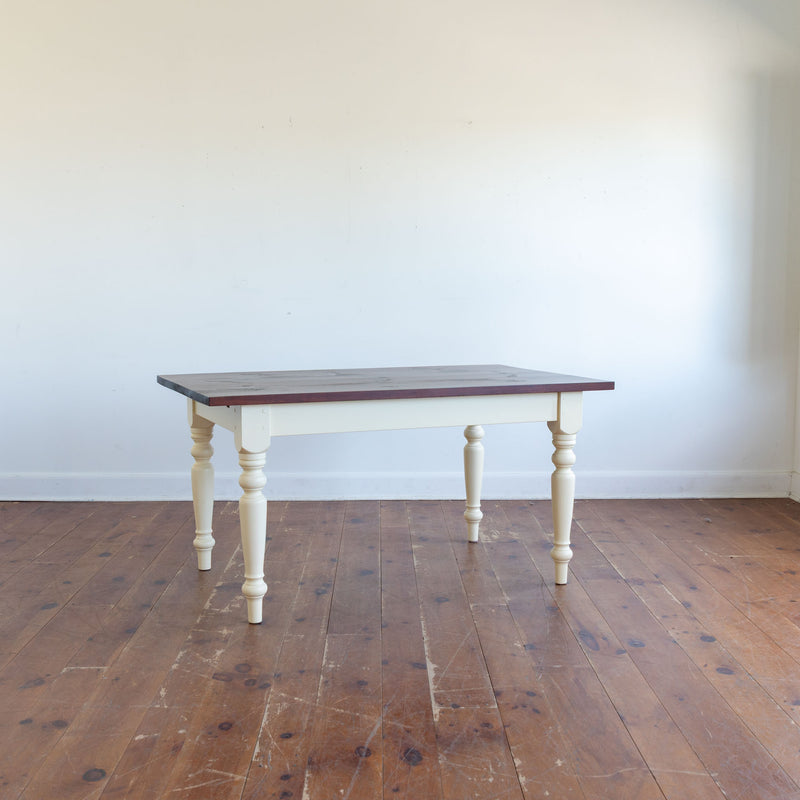 Claremont Extension Table in Antique Cherry/Wyndam Cream