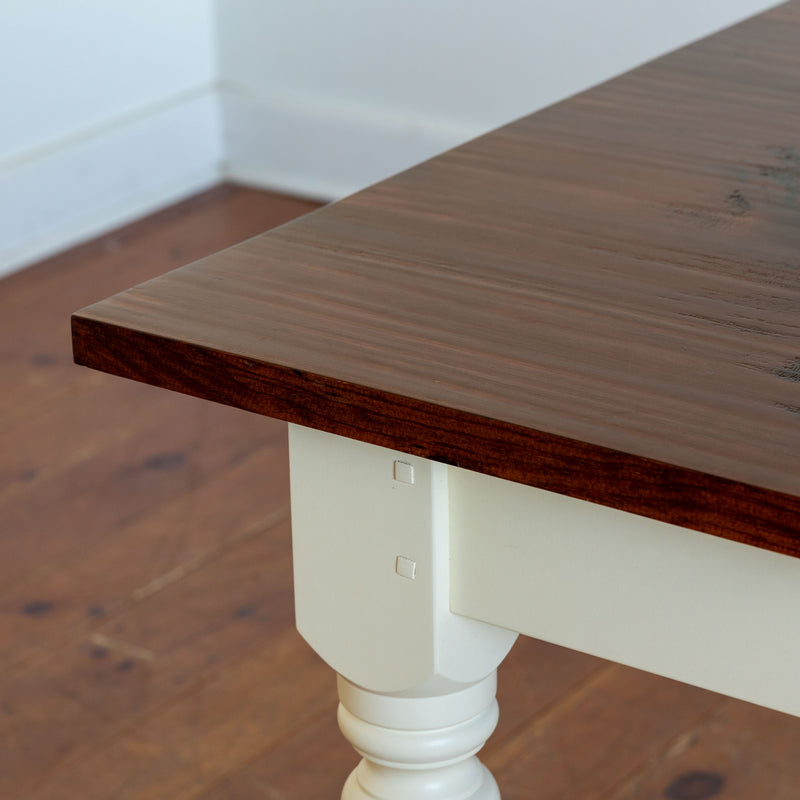 Claremont Extension Table in Antique Cherry/Wyndam Cream