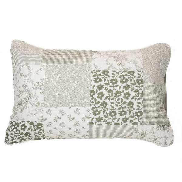 Lily Quilt Set in Green Patchwork