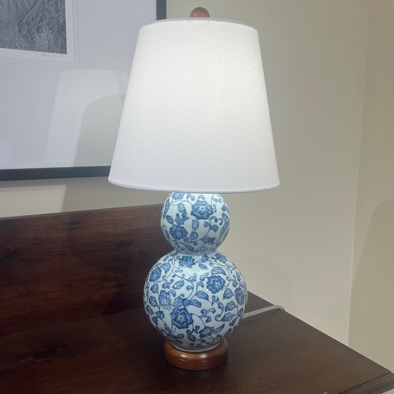 Melinda Lamp in Blue Floral