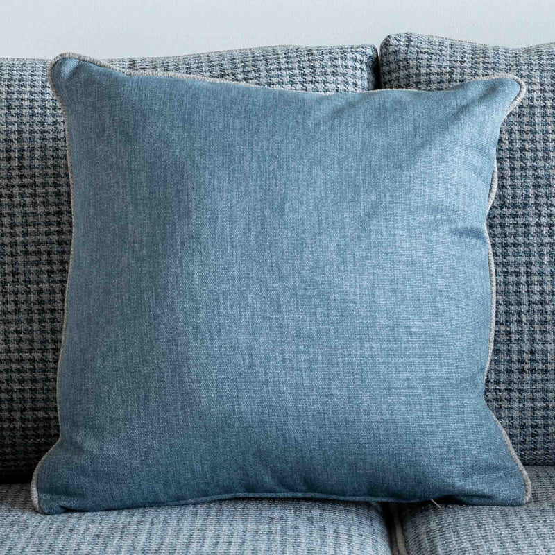 Toss cushion in Marlin Blue