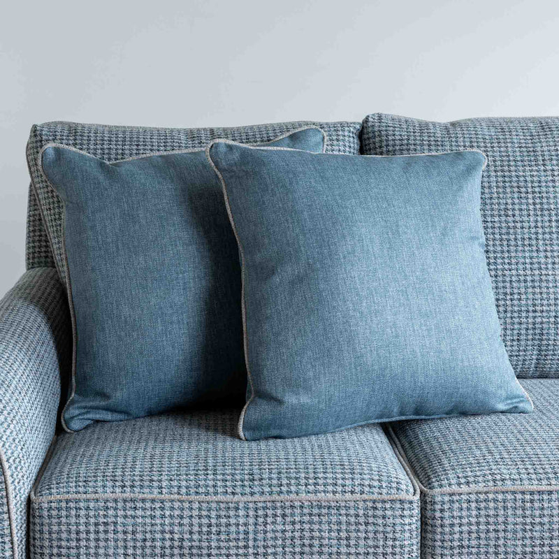 Toss cushion in Marlin Blue