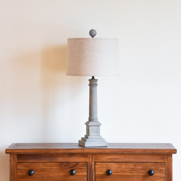 Broad Table Lamp - Grey