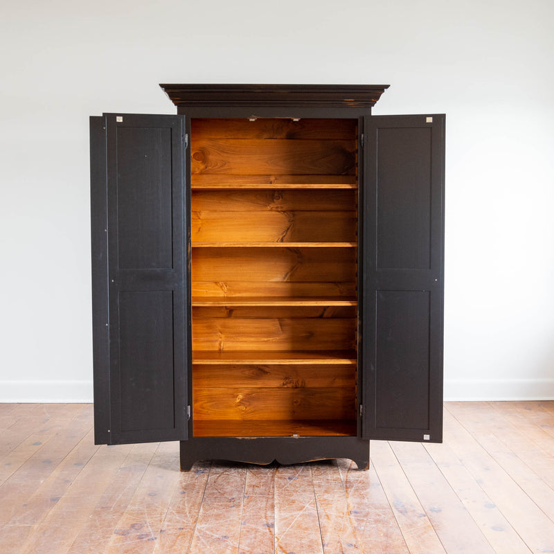 Shallow Chelsea Armoire in Black
