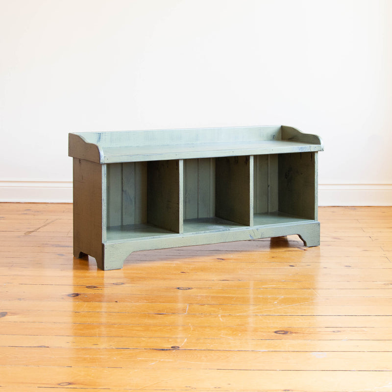 Cubby Bench in Vintage Green/Black