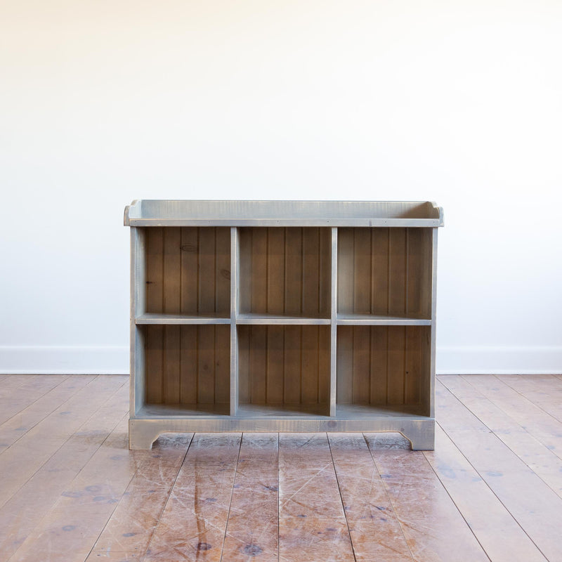 Cubby Console in Vintage Driftwood